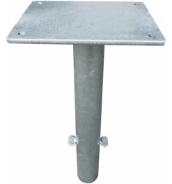 Bodenhülse Verzinkt, Inklusive Schrauben