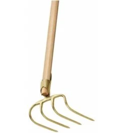 Idealspaten IDEAL-Dunghacke, Gold, Federdülle, Ohne Stiel -Feco Garten Geschaft dunghacke 799605 czm 1