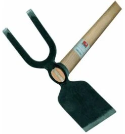 Idealspaten IDEAL-Gartenhacke Mit Breitblatt, 2 Stumpfe Zinken, Geschmiedet, Ovales Auge -Feco Garten Geschaft feldhacke 799468 czm