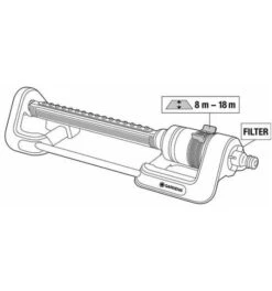 Gardena Viereckregner Aqua M 18702-20 -Feco Garten Geschaft flaechenregner 772585 czm 1