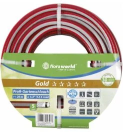 Floraworld Profi-Wasserschlauch 1/2"50mNTS Rot