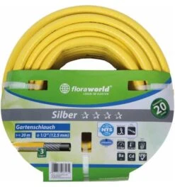 Floraworld Gartenwasserschlauch 19 Mm 3/4Z 25 M Silber FW