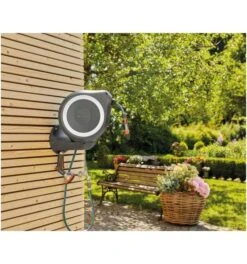 Gardena Wand-Schlauchbox RollUp M(weiß) 20 M -Feco Garten Geschaft gartenschlauchaufroller 784337 czm