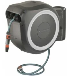 Gardena Wand-Schlauchbox RollUp M/L (weiß) 25 M -Feco Garten Geschaft gartenschlauchaufroller 784351 czm