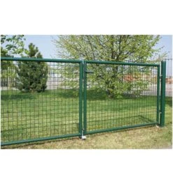 Gartentor Grün-besch. 2-flügelig 3000x 800