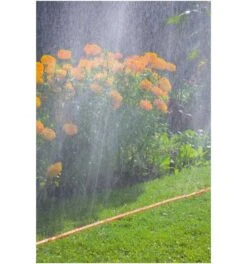 Gardena Schlauch-Regner 15,0 M Orange M. Armaturen -Feco Garten Geschaft kleinflaechenbewaesserung 340434 czm