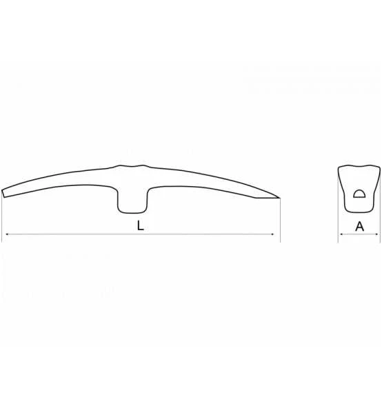 Bahco Spitzhackenkopf Mit Rundem Auge, Für Bauarbeiten, 52 x 450 Mm, 2 kg 4 Bahco Spitzhackenkopf Mit Rundem Auge, Für Bauarbeiten, 52 x 450 Mm, 2 kg – Bild 2