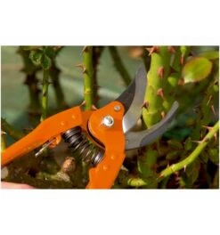 Bahco 20-mm-Bypass-Rebschere Mit Griff Aus Gestanztem/gepresstem Stahl Und Schmalem Schneidkopf, 200 mm -Feco Garten Geschaft rebschere 975155 czm