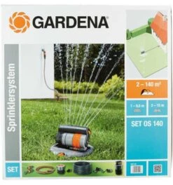 Gardena Versenk-Viereckregner SetOS 140, Sprinklersystem